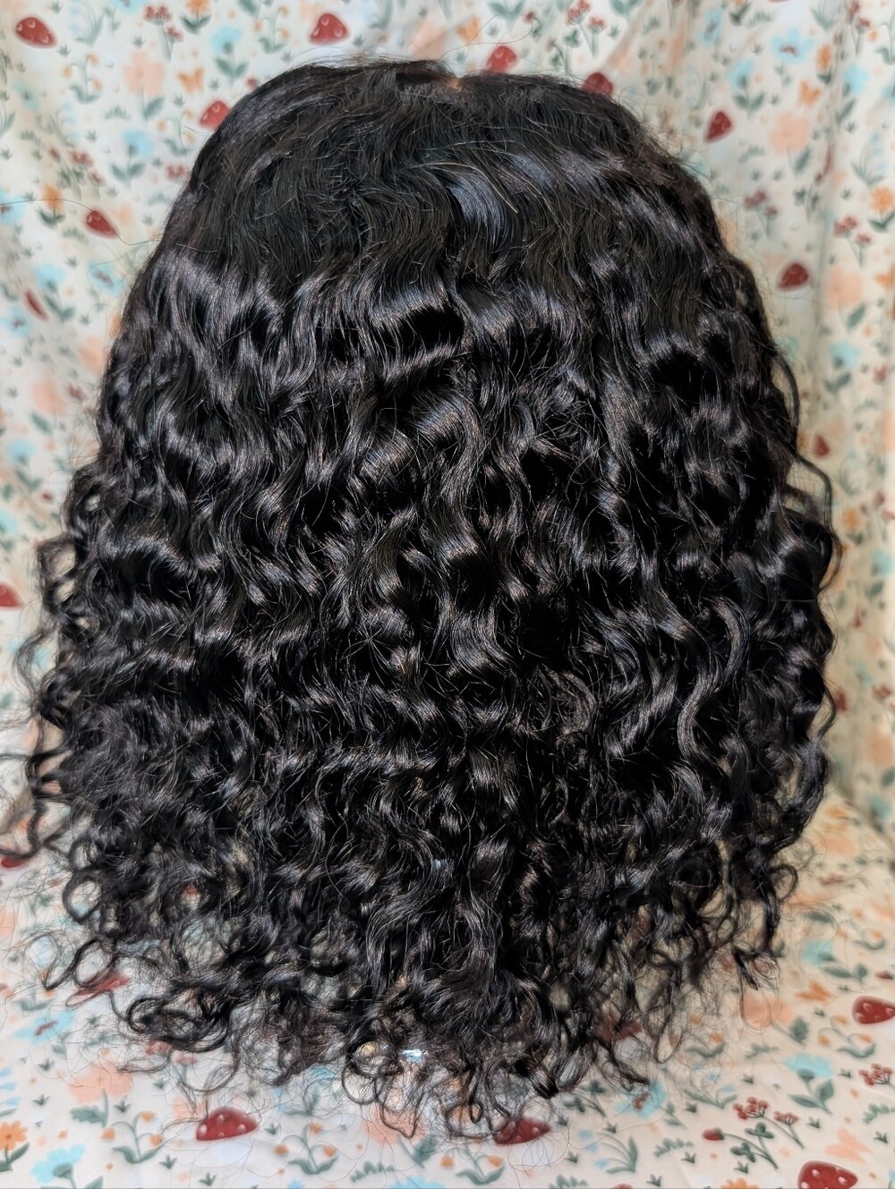 12" Water Wave Human Hair Bob Wig HD Lace Glueless Wear & Go Wig GWP NIP